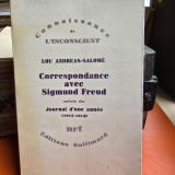 Correspondance avec Sigmund Freud - Suivie Journel d une Annee 1912-1913 - Lou Andeas-Salome