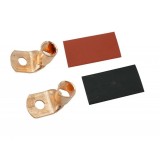 Terminal din cupru pentru cablu 50-70 mm&sup2; cu gaura 8 mm, rosu/negru