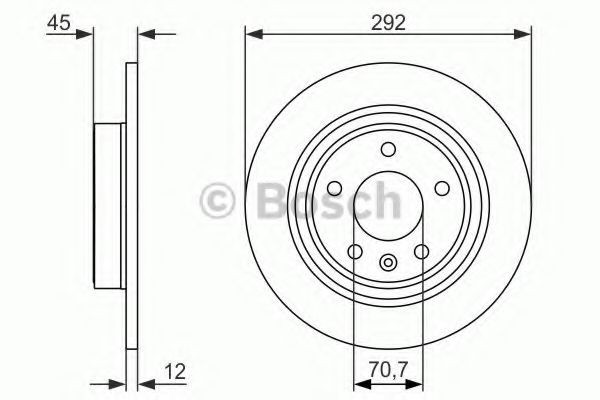 Disc frana OPEL ASTRA J GTC (2011 - 2016) BOSCH 0 986 479 C58