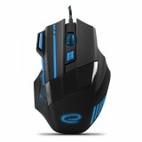 Mouse Optic Gaming Esperanza Wolf EGM201B 2400dpi 1.5m Usb Negru/Albastru