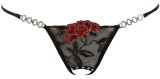 Chiloti Rose String Cottelli Collection - Negru