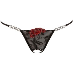Chiloti Rose String Cottelli Collection - Negru