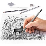 Set 12 creioane desen in grade asortate - Lumograph | Staedtler