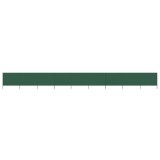 vidaXL Paravan anti-v&acirc;nt cu 9 panouri, verde, 1200 x 160 cm, textil