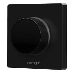 Telecomanda de perete MiBoxer, K1-B, 2.4Ghz cu buton rotativ, dual white monocolor, negru