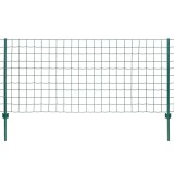 vidaXL Gard Euro, verde, 20 x 0,8 m, oțel