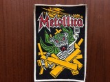 Metallica ecuson patch cauciucat fan muzica heavy metal hard rock hobby colectie