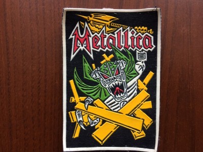 metallica ecuson patch cauciucat fan muzica heavy metal hard rock hobby colectie foto