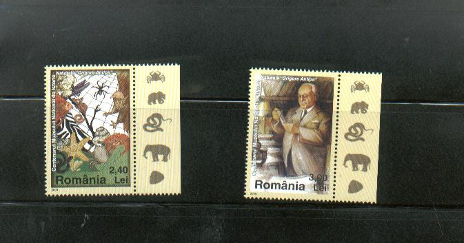 ROMANIA 2008 - CENTENARUL MUZEULUI GRIGORE ANTIPA, MNH - LP 1803