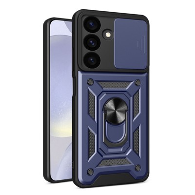 Husa Antisoc Samsung Galaxy S24 FE cu Protectie Camera Albastru TCSS foto