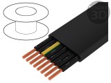 Cablu Electric Neecranat H05VVH6-F 8G1mm2 300V/500V Negru