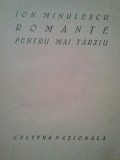 Ion Minulescu - Romante pentru mai tarziu (editia 1922)