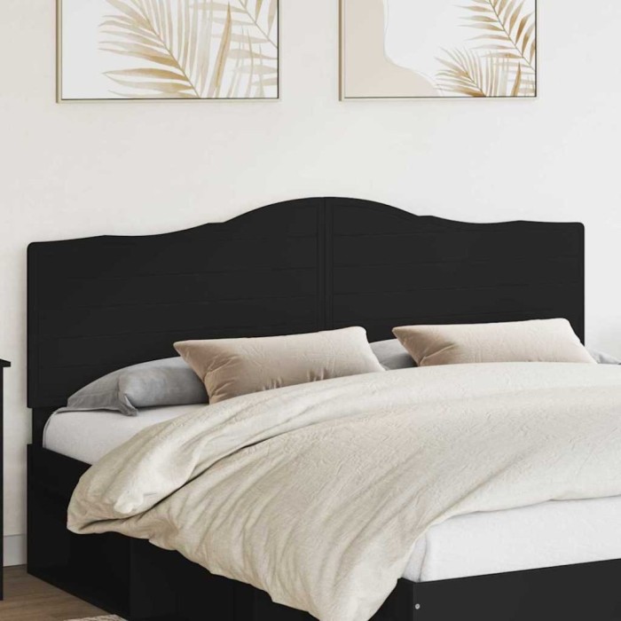 vidaXL Tăblie cap cu headboard Stejar Negru 180 cm Lemn compozit 887968