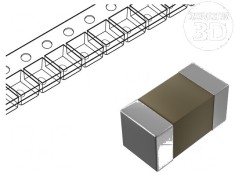 Condensator ceramic MLCC 10uF 50V X7R &plusmn;10% SMD 1210 pentru aplicații electronice