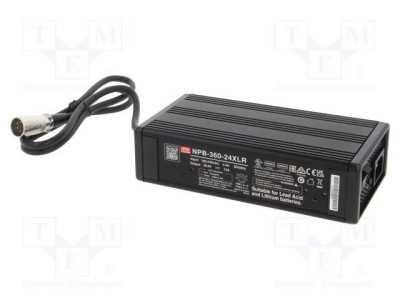&amp;Icirc;ncărcător MEAN WELL pentru baterii re&amp;icirc;ncărcabile plumb-acid 12A 92% foto