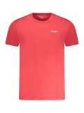 Cumpara ieftin Tricou barbati, cu mini logo, Slim fit, Rosu, L
