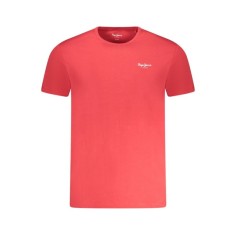 Tricou barbati, cu mini logo, Slim fit, Rosu, L