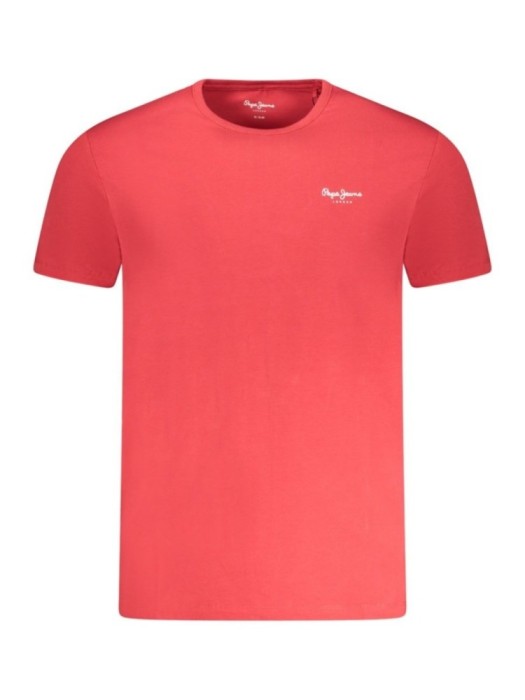 Tricou barbati, cu mini logo, Slim fit, Rosu, L