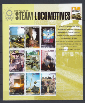 Sierra Leone - LOCOMOTIVE - MNH foto