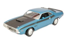 Macheta auto Dodge Challenger T/A albastru 1970, 1:24 Welly foto