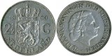 Olanda 2.5 Gulden 1961 &#039;Regina Iuliana&#039; aUNC Ag KM185, Europa