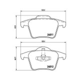 Placute frana Volvo Xc90 I (275) 06.02-01.15, Xc90 I Van (275) 06.02-01.15, Spate, BREMBO