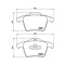 Placute frana Volvo Xc90 I (275) 06.02-01.15, Xc90 I Van (275) 06.02-01.15, Spate, BREMBO