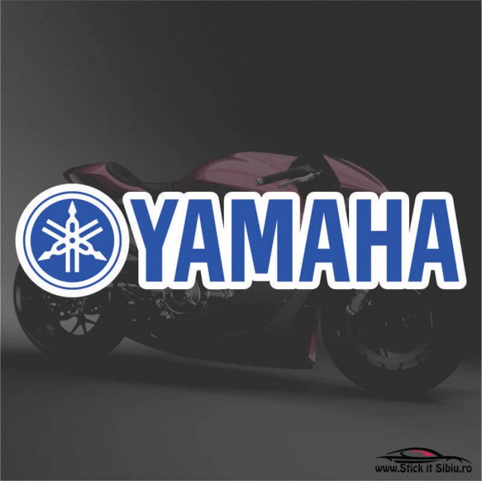 YAMAHA-MODEL 1-STICKERE MOTO - 10 cm. x 2.53 cm.