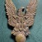 Insigna pilot militar Ferdinand 1 perioada 1914 1915 1916 1927 varianta tombac prindere tip bara