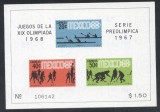 Mexico 1967 Sport Olympics imperf. sheet Mi.B7 MNH DC.013, Nestampilat