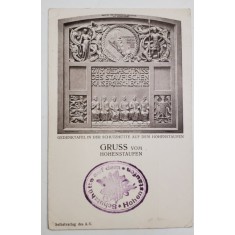 GRUSS VOM HOHENSTAUFEN , GERMANIA , CARTE POSTALA ILUSTRATA , INTERBELICA