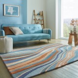 Cumpara ieftin Covor Abstract Flow Albastru 160x230 cm, Flair Rugs