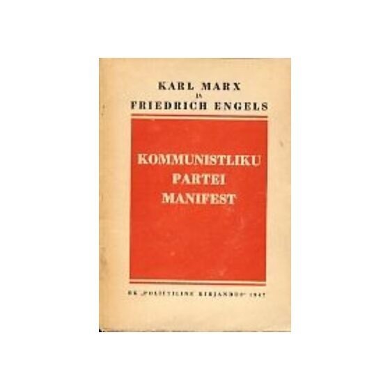 K. Marx, Engels - Manifestul Partidului Comunist (Ediție Estona, 1946)