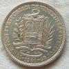 Moneda 2 bolivar 1960 Venezuela argint, America de Nord
