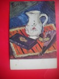 HOPCT 14927 NATURA STATICA CU CANA SI EVANTAI-- THEODOR PALLADY [ 1871-1956] -- CP PICTURA - -NECIRCULATA