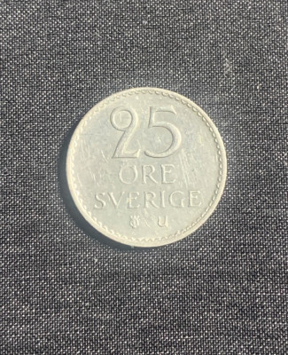 Moneda 25 ore 1973 Suedia foto