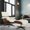 Fotoliu clasic lounge EAMES cu taburet