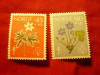 Serie Norvegia 1960 - FLORA ,2 valori, Nestampilat