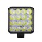 pachet 10 x proiector led 48w cu 16 led 12v-24v alb 6000k