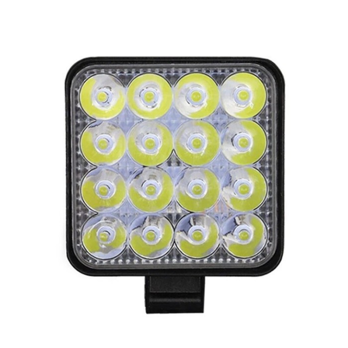 pachet 10 x proiector led 48w cu 16 led 12v-24v alb 6000k