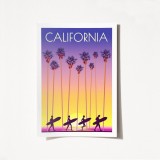 Cumpara ieftin Poster A4 California Multicolor 21x29.7 cm