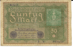 Bancnota 50 mark 1919 - Germania foto