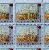 Cumpara ieftin RO 2000 ,LP 1513 , &quot; 100 ani m. Van Gogh s./1990&quot; , coli ,EROARE/pata L1/C3,MNH, Nestampilat