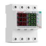 Releu protectie tensiune Sinotimer STVP936VA-80A, trifazat, 80 A, 3 secvente, 4P