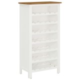 Cumpara ieftin Dulap de sticle de vin, 56 x 32 x 110 cm, lemn masiv de stejar