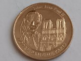 D12 9 - Medalie amintire - Notre-Dame de Paris - Papa Paul II - Francesco, Europa