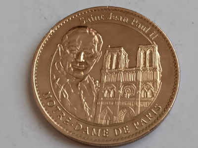 M1 A1 9 - Medalie amintire - Notre-Dame de Paris - Papa Paul II - Francesco foto