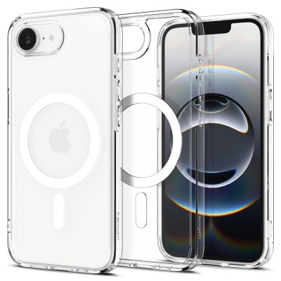 Husa iPhone 16e Spigen Ultra Hybrid MagSafe, alb foto
