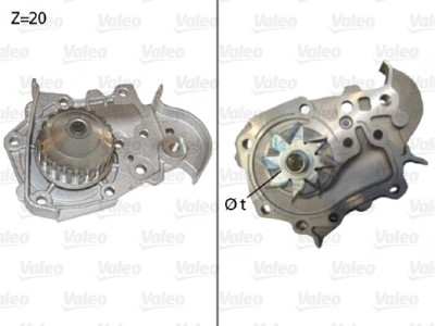 VALEO 506573 Pompă de apă, răcire motor foto