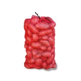 Sac plasa cu maner 600x400mm tip Raschel pentru legume 20Kg rosu
